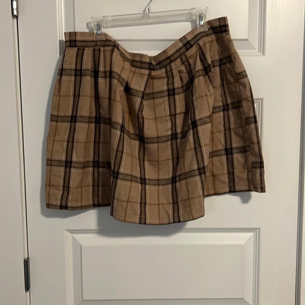 Plaid Cloth Mini Skirt